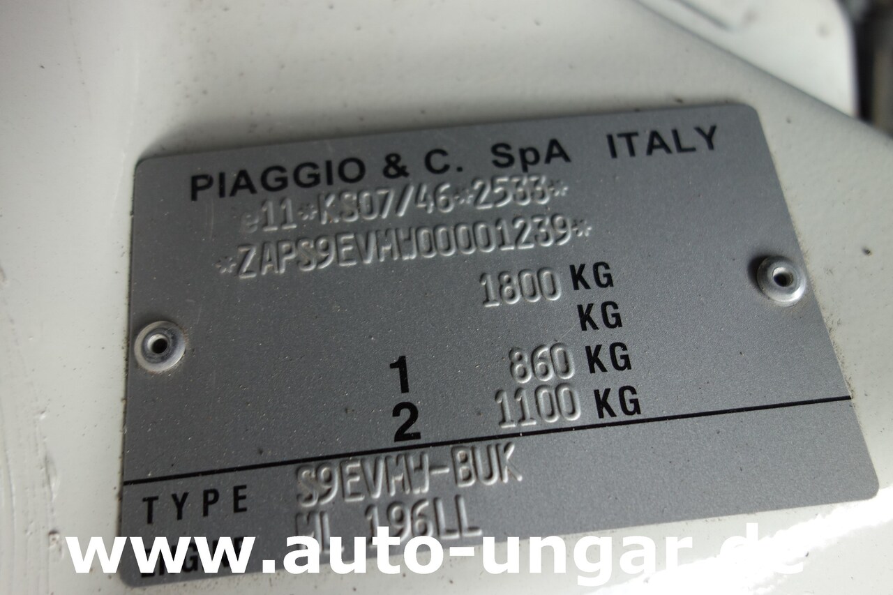 Fourgonnette, Utilitaire électrique Piaggio Porter Electric Extra Kastenwagen Elektro Dachträger: photos 18