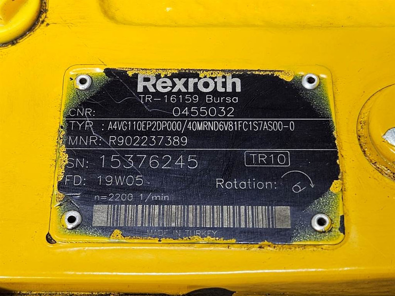 Rexroth A4VG110EP2DP000/40MR-Drive pump/Fahrpumpe/Rijpomp - Hydraulique: photos 5