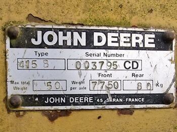 John Deere 415D - Tractopelle: photos 3