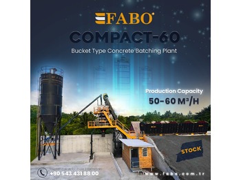 FABO SKIP SYSTEM CONCRETE BATCHING PLANT | 60m3/h Capacity  | Ready in Stock - Centrale à béton: photos 1