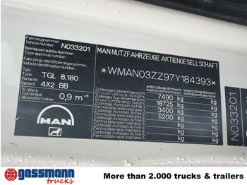 Camion benne MAN TGL 8.180 4X2 BB, Meiller Kipper: photos 5