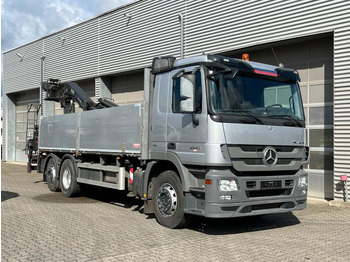 Camion grue, Camion plateau Mercedes-Benz Actros 2546 L 6x2  Pritsche Heckkran Hiab 288 6x: photos 2