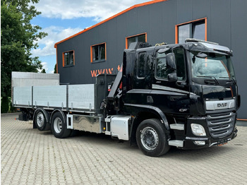 Camion plateau, Camion grue DAF CF 450 FAN 6x2 Pritsche mit Kran HIAB 188 E-6: photos 4
