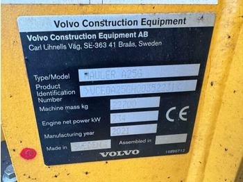 Engins de chantier Volvo A25G Dumper 22,7 Ton 2.957 Stunden: photos 5