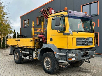 Camion grue, Camion plateau MAN TGM 18.280 4x4 Euro 4 Pritsche Kran Tirre: photos 1