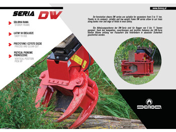Grappin pour Engins de chantier neuf DEMOQ DW250 F  De-forestation shear 250 kg: photos 2