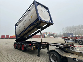 Semi-remorque porte-conteneur/ Caisse mobile Van Hool 20FT Tipping-chassis, ADR (EX/II, EX/III, FL, AT), SAF, 2 liftaxles: photos 3 Semi-remorque porte-conteneur/ Caisse mobile Van Hool 20FT Tipping-chassis, ADR (EX/II, EX/III, FL, AT), SAF, 2 liftaxles: photos 3