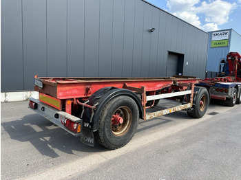 Remorque porte-conteneur/ Caisse mobile DEOM - SCHMIT R202P 2-AS CONTAINER TRANSPORT - BPW - GOEDE BANDEN - LUCHTVERING - BELGISCHE PAPIEREN: photos 2