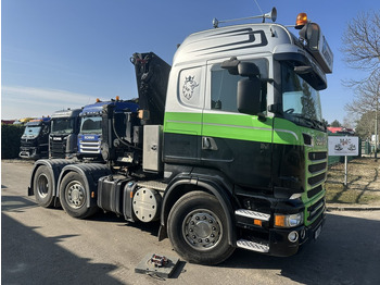 Camion grue Scania R500 V8 6x2 + KRAN MKG HLK 231 HP (23tm) - 4x HYDR - RADIO - RETARDER - MANUAL - LIFT + STEERING AXLE: photos 2