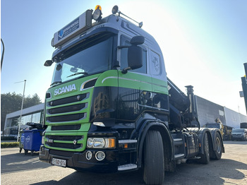 Camion grue Scania R500 V8 6x2 + KRAN MKG HLK 231 HP (23tm) - 4x HYDR - RADIO - RETARDER - MANUAL - LIFT + STEERING AXLE: photos 5