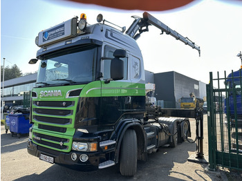 Camion grue Scania R500 V8 6x2 + KRAN MKG HLK 231 HP (23tm) - 4x HYDR - RADIO - RETARDER - MANUAL - LIFT + STEERING AXLE: photos 3