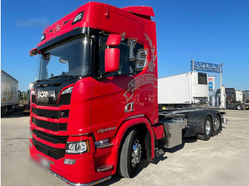 Camion porte-conteneur/ Caisse mobile SCANIA R450: photos 3