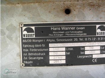 Pulvérisateur traîné Wanner KH63/1500/140 hyd: photos 5