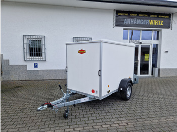 Remorque fourgon Böckmann Koffer KT 2513/135 F 251x130x150cm weiß Heckrampe V Deichsel 1350kg: photos 2