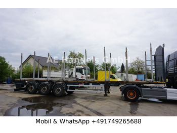 Semi-remorque grumier MEGA ND3-C231 Lang-Holz *8x Rungen / Liftachse: photos 2
