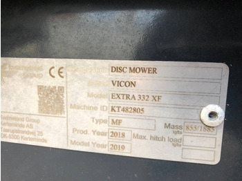 Faucheuse Vicon Extra 332 XF Dismantled: only parts: photos 3