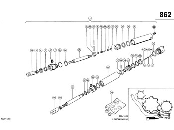 Vérin hydraulique CLAAS