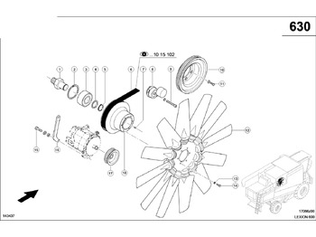 Tendeur de courroie CLAAS