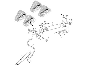 Vérin hydraulique JOHN DEERE