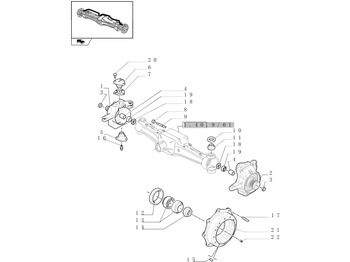 Fusée d'essieu NEW HOLLAND
