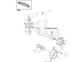 Fusée d'essieu NEW HOLLAND