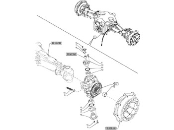 Fusée d'essieu NEW HOLLAND