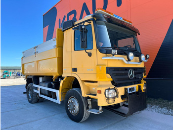 Camion benne Mercedes-Benz Actros 1841 4x4 SNOW PLOW EQUIPMENT / UNDERBODY SCRAPER / BOX L=4495 mm: photos 4