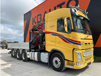 Camion plateau, Camion grue Volvo FH 540 8x4*4 FASSI F710RA2.26 + JIB / PLATFORM L=6314 mm: photos 3