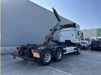 Camion ampliroll Scania R 144G V8 460 6x2 Boogie / 874 dkm / Blad - Blad / Hook Lift / NL Truck: photos 2