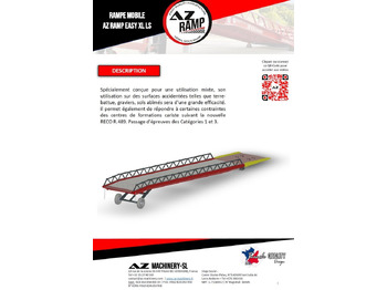 Rampe de chargement neuf AZ RAMP-EASY XL-10 LS. Long slope Mobil Loading Ramp 10 t Capacity: photos 2