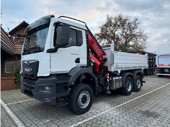 Camion benne, Camion grue MAN TGS 26.400 6x4 Krankipper Fassi/SOFORT VERFÜGBAR: photos 3