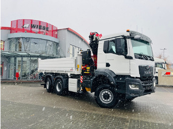 Camion benne, Camion grue MAN TGS 26.400 6x4 Krankipper Fassi/SOFORT VERFÜGBAR: photos 5