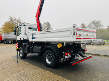 Camion benne, Camion grue Mercedes-Benz Arocs 1835  4x4 Meiller Fassi F135 Kran Kipper: photos 4