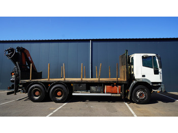 Camion grue Iveco EUROTRAKKER CURSOR 350 6X4 FALTBED WITH PALFINGER PK 20002 CRANE: photos 4