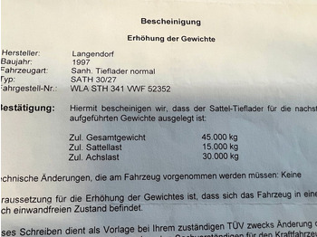 Semi-remorque surbaissé Langendorf Tiefbett mit Rampen Hydraulisch: photos 3