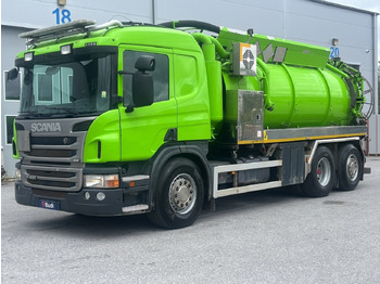 Camion hydrocureur SCANIA P