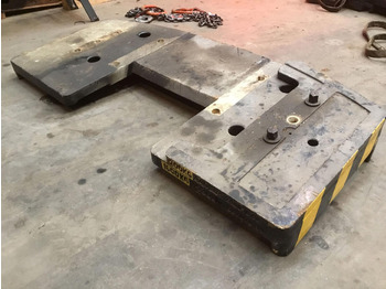 Contrepoids pour Engins de chantier Terex PPM 400 ATT counterweight 1,6 ton: photos 4