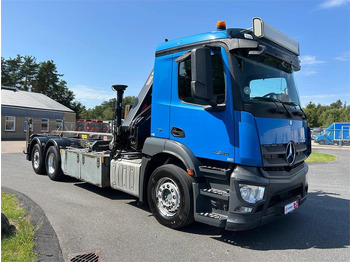 Camion multibenne Mercedes-Benz Antos 2546 - Hiab 192 E kran: photos 2
