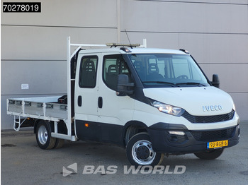 Utilitaire plateau Iveco Daily 50C17 3.0L Automaat DC Open laadbak Kraan Hiab 017T-2 Airco APK 10-2025 Pickup Crane Kraanwagen Pritsche Airco Dubbel cabine: photos 3