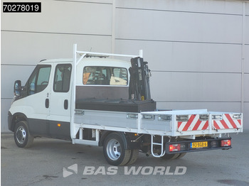 Utilitaire plateau Iveco Daily 50C17 3.0L Automaat DC Open laadbak Kraan Hiab 017T-2 Airco APK 10-2025 Pickup Crane Kraanwagen Pritsche Airco Dubbel cabine: photos 2