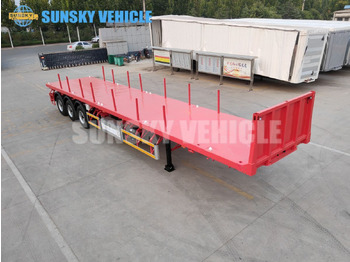 Semi-remorque plateau pour transport de containers neuf SUNSKY 3-axle Flat Deck Trailer: photos 2