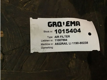 Filtre à air LIEBHERR