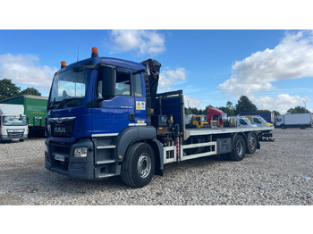 Camion plateau, Camion grue Man TGS 26.360: photos 2