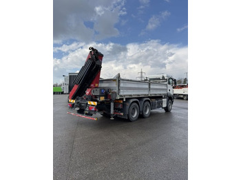 Camion benne, Camion grue MAN TGS 26.430 6x4 3-Seitenkipper,  HMF 2020K-RC Heckkran abnehmbar,: photos 4