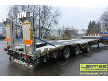 Meusburger 3-Achs-Tele-Semi Roadrunner Bau mit Klapprampen - Semi-remorque surbaissé: photos 1 Meusburger 3-Achs-Tele-Semi Roadrunner Bau mit Klapprampen - Semi-remorque surbaissé: photos 1