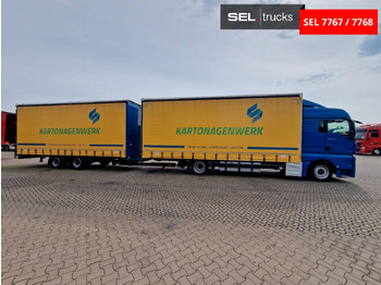 Camion à rideaux coulissants MAN TGX 18.440 4X2 LL-U /Intarder/Hubdach/Durchlade: photos 4