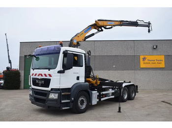 Camion ampliroll, Camion grue MAN TGS 26.360: photos 2