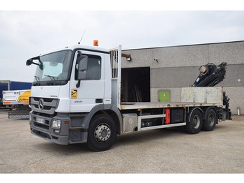 Camion plateau, Camion grue Mercedes-Benz Actros 2641: photos 3