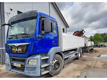 Camion grue, Camion plateau MAN TGS 26.400 Budowlanka Euro 6: photos 5