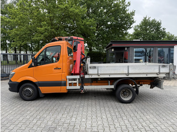 Utilitaire benne Mercedes-Benz Sprinter 516 Kipper mit Kran HMF 270: photos 3